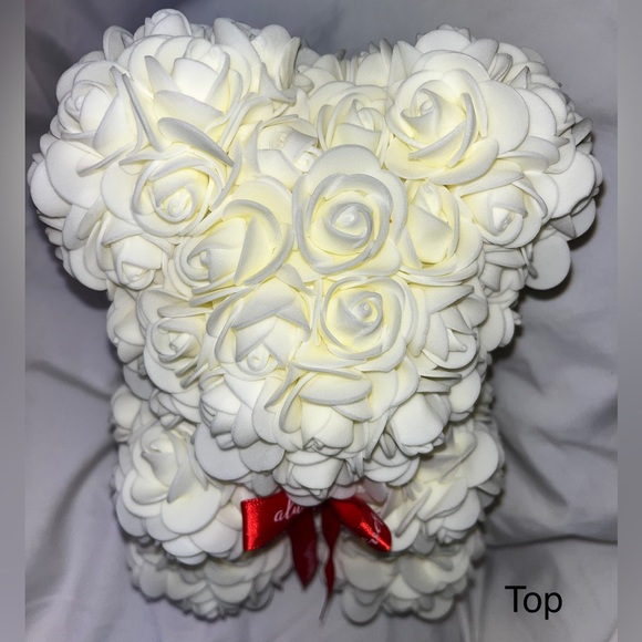 Foam teddy bear, artificial flower rose bear! - Picture 7 of 9